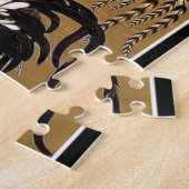 Japanese Roosters and Chickens ジグソーパズル (側面)