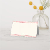 Japanese Sakura Asanoha Place Card プレイスカード (裏面)