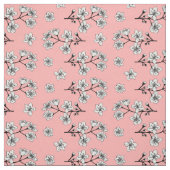 Japanese Sakura Blossom Flowers Pattern ファブリック (見本)