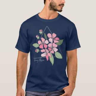 Japanese Sakura Cherry Blossom Flower Pink Spring Tシャツ