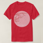 Japanese Sakura Cherry Blossom Japanese Graphical  Tシャツ (デザイン正面)