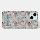 Japanese Sakura Geisha Pattern Monogrammed Case-Mate iPhoneケース (裏面 (横))