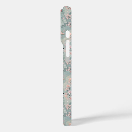 Japanese Sakura Geisha Pattern Monogrammed Case-Mate iPhoneケース (裏面 / 左)