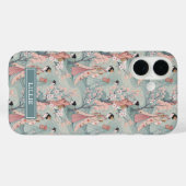 Japanese Sakura Geisha Pattern Monogrammed Case-Mate iPhoneケース (裏面 (横))