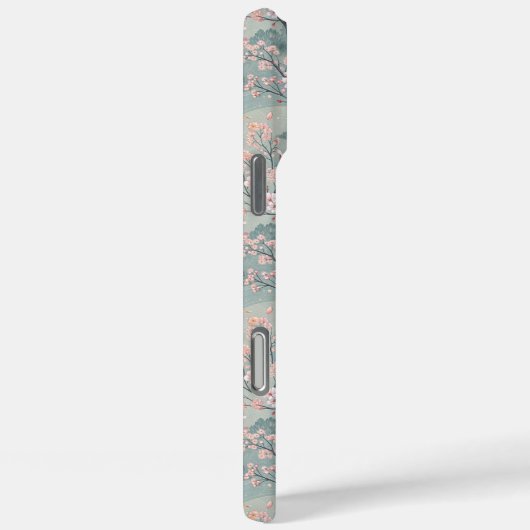 Japanese Sakura Geisha Pattern Monogrammed Case-Mate iPhoneケース (裏面 / 右)
