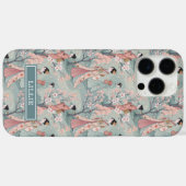 Japanese Sakura Geisha Pattern Monogrammed Case-Mate iPhoneケース (裏面 (横))