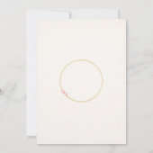 Japanese Sakura & Gold Wedding Invitation 招待状 (裏面)