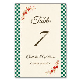 Japanese Sakura Ichimatsu Table Number テーブルナンバー