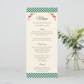 Japanese Sakura Ichimatsu Wedding Menu メニュー (スタンド正面)