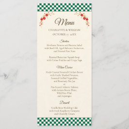 Japanese Sakura Ichimatsu Wedding Menu メニュー