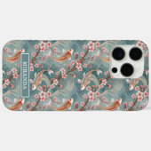 Japanese Sakura Koi Fish Pattern Monogrammed Case-Mate iPhoneケース (裏面 (横))