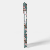 Japanese Sakura Koi Fish Pattern Monogrammed Case-Mate iPhoneケース (裏面 / 左)