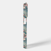 Japanese Sakura Koi Fish Pattern Monogrammed Case-Mate iPhoneケース (裏面 / 右)