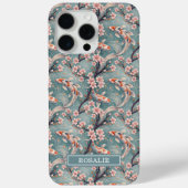 Japanese Sakura Koi Fish Print Monogrammed Case- Case-Mate iPhoneケース (裏面)