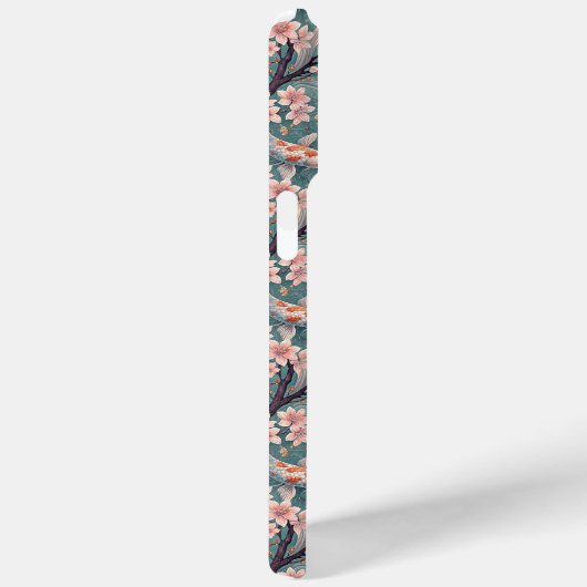 Japanese Sakura Koi Fish Print Monogrammed Case- Case-Mate iPhoneケース (裏面 / 右)