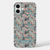 Japanese Sakura Koi Fish Print Monogrammed Case-Mate iPhoneケース (裏面)