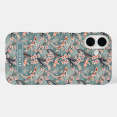 Japanese Sakura Koi Fish Print Monogrammed Case-Mate iPhoneケース (裏面 (横))