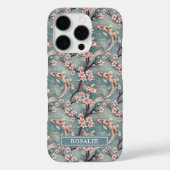 Japanese Sakura Koi Fish Print Monogrammed Case-Mate iPhoneケース (裏面)