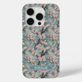 Japanese Sakura Koi Fish Print Monogrammed Case-Mate iPhoneケース (裏面)
