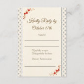 Japanese Sakura Shippo RSVP Card (正面)
