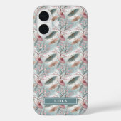 Japanese Sakura Umbrella Pattern Monogrammed Case-Mate iPhoneケース (裏面)