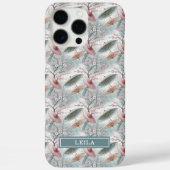 Japanese Sakura Umbrella Pattern Monogrammed Case-Mate iPhoneケース (裏面)