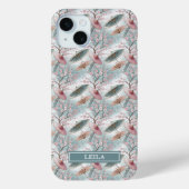 Japanese Sakura Umbrella Pattern Monogrammed Case-Mate iPhoneケース (裏面)