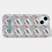 Japanese Sakura Umbrella Pattern Monogrammed Case-Mate iPhoneケース (裏面 (横))
