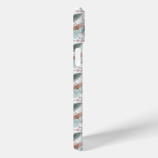 Japanese Sakura Umbrella Pattern Monogrammed Case-Mate iPhoneケース (裏面 / 右)