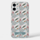 Japanese Sakura Umbrella Pattern Monogrammed Case-Mate iPhoneケース (裏面)