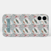 Japanese Sakura Umbrella Pattern Monogrammed Case-Mate iPhoneケース (裏面 (横))