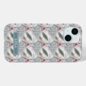 Japanese Sakura Umbrella Pattern Monogrammed Case-Mate iPhoneケース (裏面 (横))