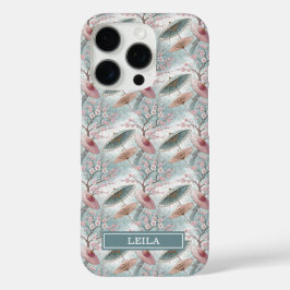 Japanese Sakura Umbrella Pattern Monogrammed iPhone 16 Proケース