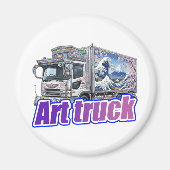 Japanese Sakura Wave Art Truck "DEKOTORA" マグネット (正面)