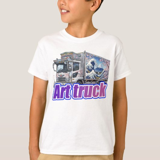 Japanese Sakura Wave Art Truck "DEKOTORA" Tシャツ (正面)
