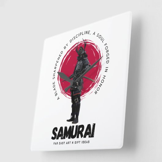 Japanese Samarai Wall Clock  スクエア壁時計 (傾斜)