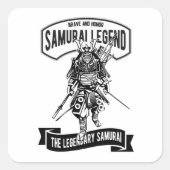 Japanese "Samurai" スクエアシール (正面)