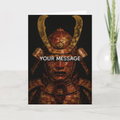 Japanese Samurai Armor Kintsugi Art Personalized C カード (正面)