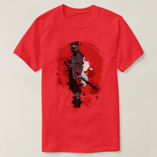Japanese Samurai Bushido Miyamoto Musash Naginata  Tシャツ (デザイン正面)