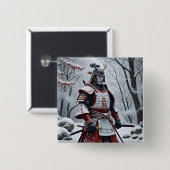 Japanese Samurai button 缶バッジ (正面&裏面)