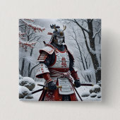 Japanese Samurai button 缶バッジ (正面)