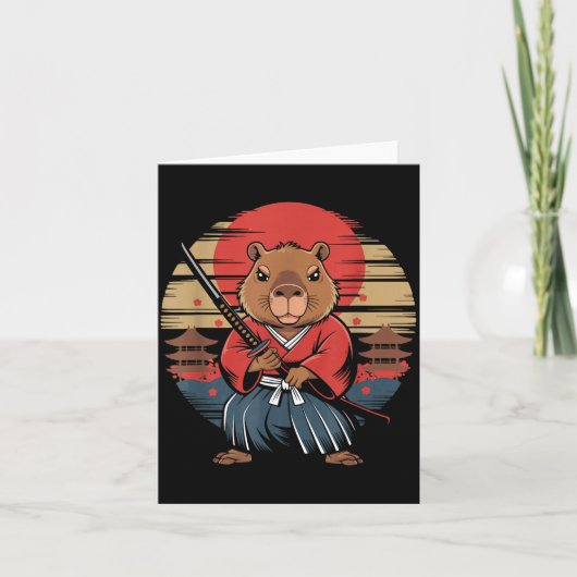 Japanese Samurai Capybara  カード (正面)