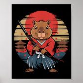 Japanese Samurai Capybara  ポスター (正面)