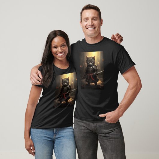 Japanese Samurai Cat Warrior Japan Ninja Kitten (2 Tシャツ (ユニセックス)