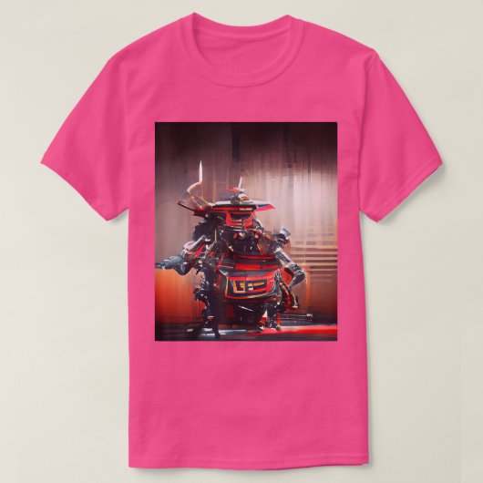 Japanese Samurai CyberPunk Graphic T-Shirt (2) Tシャツ (デザイン正面)
