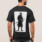Japanese Samurai Ink Art T-Shirt Tシャツ (裏面)