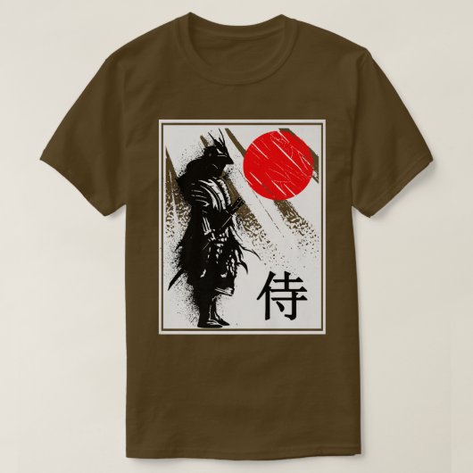Japanese Samurai Japan Warrior Art  Tシャツ (デザイン正面)