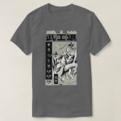 Japanese Samurai Manga Page  Tシャツ (デザイン正面)