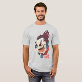 Japanese Samurai Mask Urban Style  Tシャツ (正面フル)