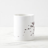 Japanese Samurai&Sakura Ink Art Mug コーヒーマグカップ (中央)